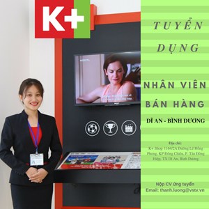 Nhân viên bán hàng K+ Dĩ An - Bình Dương