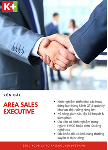 Quản lý bán hàng khu vực Yên Bái